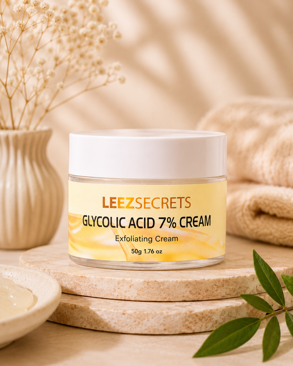Glycolic Acid 7% FACE Cream By Leezsecrets