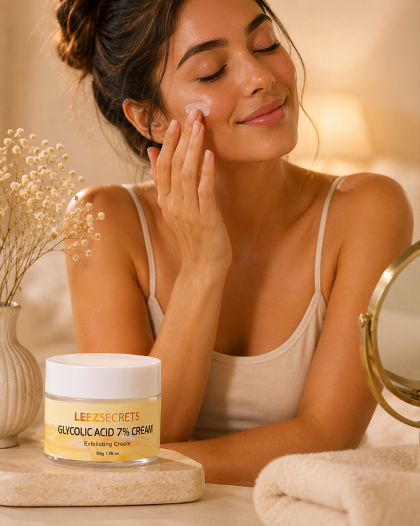 Glycolic Acid 7% FACE Cream By Leezsecrets