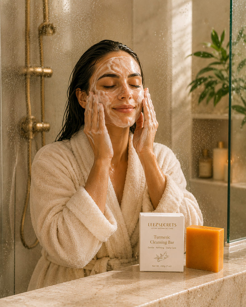 Turmeric Cleansing Bar Soap by Leezsecrets (3 unit)