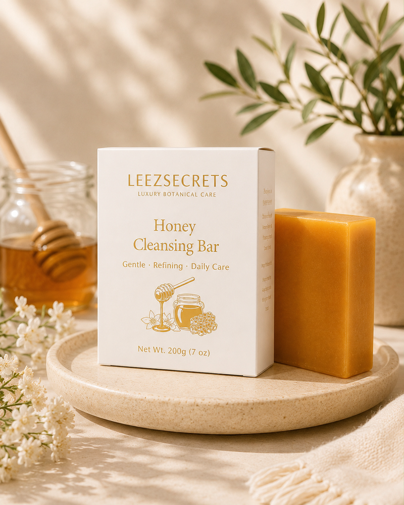 Bee Honey Cleansing Bar Soap by Leezsecrets (3 unit)