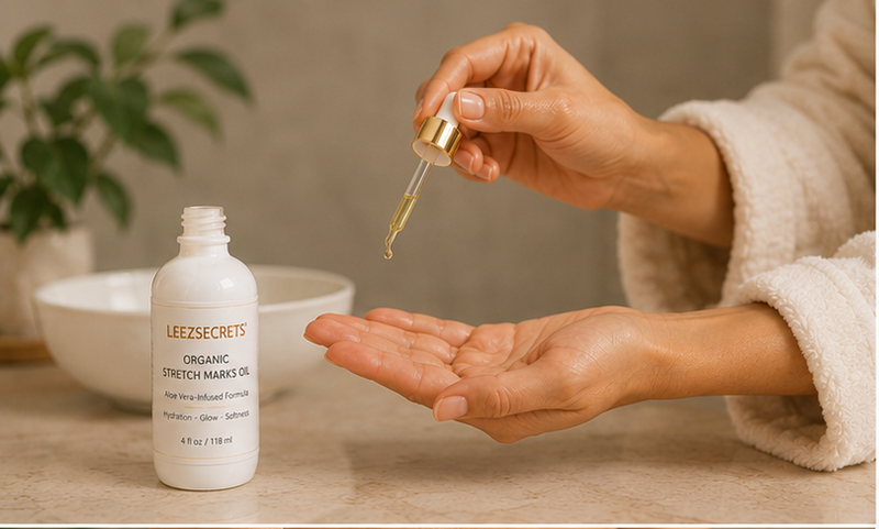 Dispense oil into palm